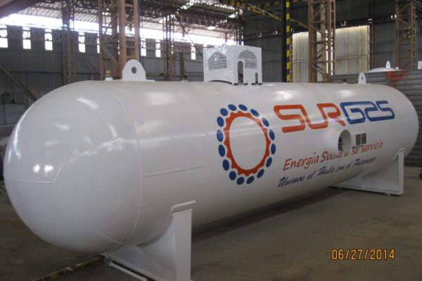 Tanque de almacenamiento de gas propano - Cliente SURGAS